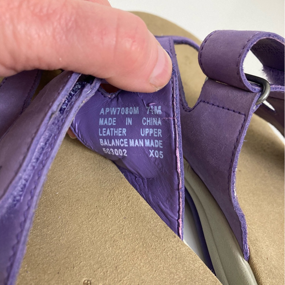 *Rockport Lilac Leather Thong Sandals #SR - Picture 2 of 7